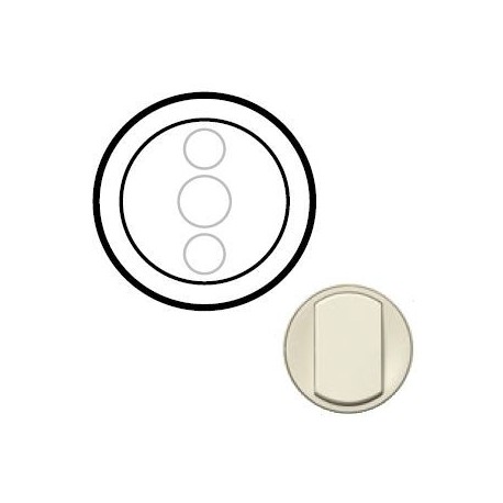 Лицевая панель механизма диммера сенсорного, цвет слоновая кость, Celiane 66285