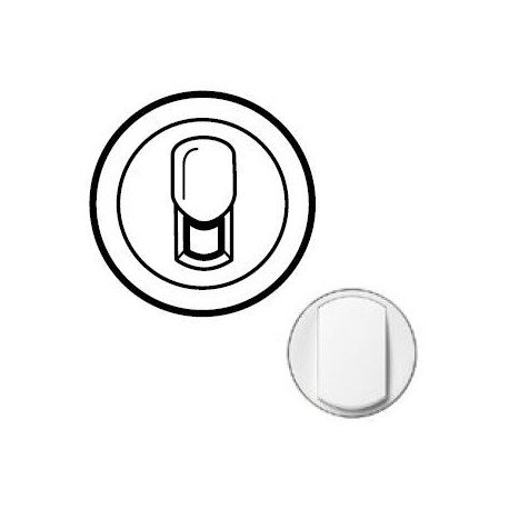 Лицьова панель розетки RJ11, колір білий, Celiane, Legrand