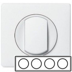 Рамка 4-ная, цвет белый, Celiane 66634