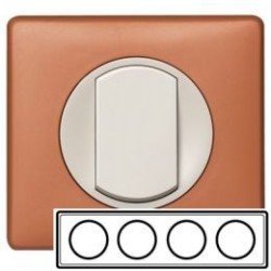 Рамка 4-ная, цвет корица, Celiane 68654