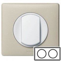 Рамка 2-а, колір слонова кістка, Celiane, Legrand