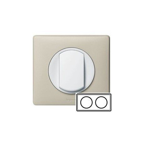 Рамка 2-ная, цвет слоновая кость, Celiane 66622