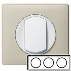 Рамка 3-ная, колір слонова кістка, Celiane, Legrand