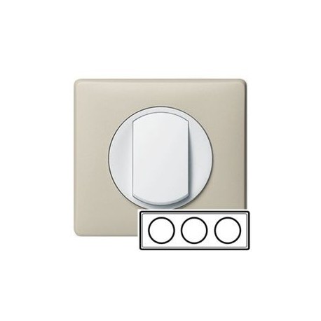 Рамка 3-ная, колір слонова кістка, Celiane, Legrand