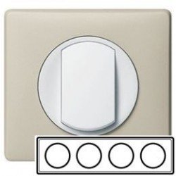 Рамка 4-а, колір слонова кістка, Celiane, Legrand