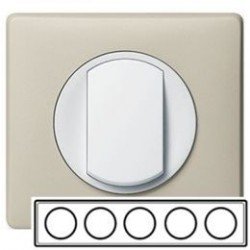 Рамка 5-а, колір слонова кістка, Celiane, Legrand