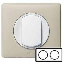 Рамка 2-ная, цвет бежевый, Celiane 68752