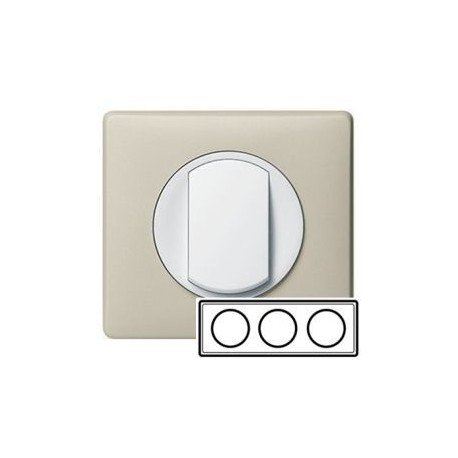 Рамка 3-ная, цвет бежевый, Celiane 68753